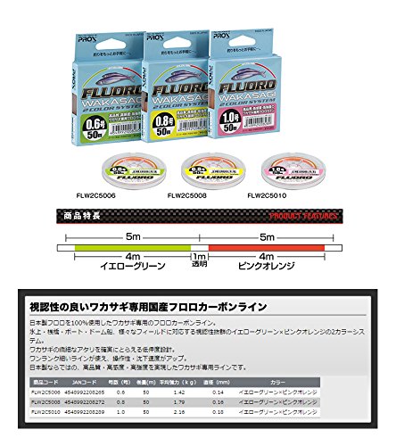 Amazon.co.jp: プロックス(PROX) フロロカーボンライン フロロワカサギ